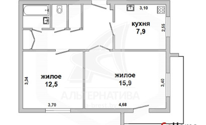 Купить 2-комнатную квартиру, Брест, Восток, ул. Ленинградская. Фото 1