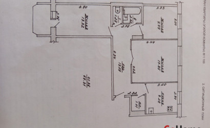 Купить 3-комнатную квартиру, Витебск, Чкалова, 39/3. Фото 3
