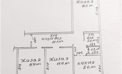 Купить 3-комнатную квартиру, Ченки, Речная, 16. Фото 2