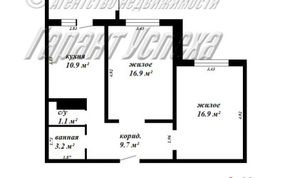 Купить 2-комнатную квартиру, Брест, ул. Адамковская. Фото 17