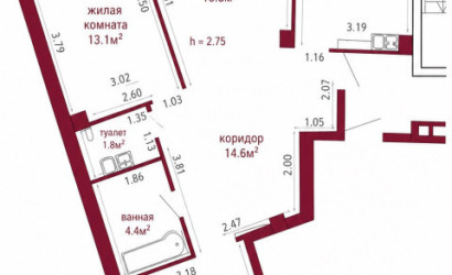 Купить 3-комнатную квартиру, Гродно, Воинов-Интернационалистов, 12. Фото 14