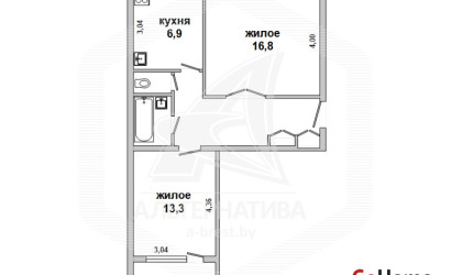 Купить 2-комнатную квартиру, Брест, Центр, ул. Халтурина. Фото 16
