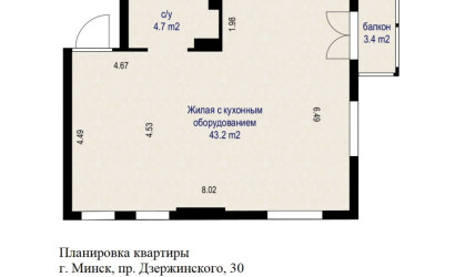 Купить 2-комнатную квартиру, Минск, просп. Дзержинского, д. 30 (Московский район). Фото 1