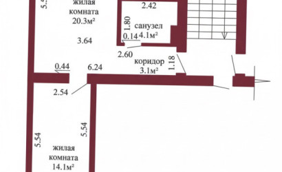 Купить 2-комнатную квартиру, Гродно, Доватора, 7. Фото 12