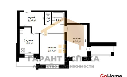 Купить 2-комнатную квартиру, Брест, ул. Вольная. Фото 20