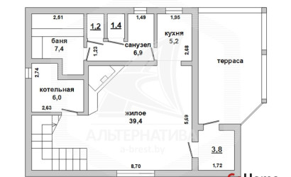 Купить дом, Семисосны, Мухавецкий с/с, 7.01 соток. Фото 1