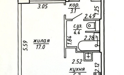 Купить 1-комнатную квартиру, Витебск, Репина, 4. Фото 14