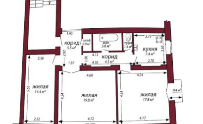 Купить 3-комнатную квартиру, Гродно, Дарвина, 18. Фото 19