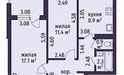 Купить 2-комнатную квартиру, Минск, Жуковского ул., 29 (Октябрьский район). Фото 27