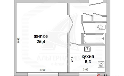 Купить 1-комнатную квартиру, Брест, Центр, ул. Гоголя. Фото 12