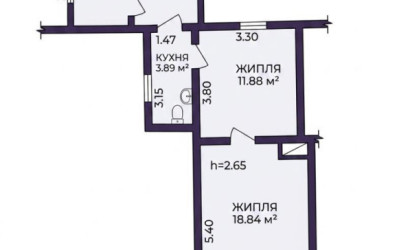 Купить 2-комнатную квартиру, Заславль, Зеленая ул.. Фото 13