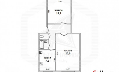 Купить 2-комнатную квартиру, Каменец, , . Фото 2