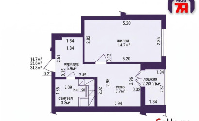 Купить 1-комнатную квартиру, Минск, Дзержинского просп., 34(Московский район). Фото 7