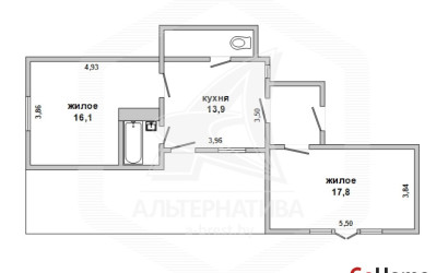 Купить 2-комнатную квартиру, Брест, Центр, ул. Леваневского. Фото 1