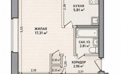 Купить 1-комнатную квартиру, Минск, Коржа, 1 (Московский район). Фото 4