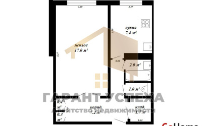 Купить 1-комнатную квартиру, Брест, ул. Октябрьской революции, д. . Фото 14