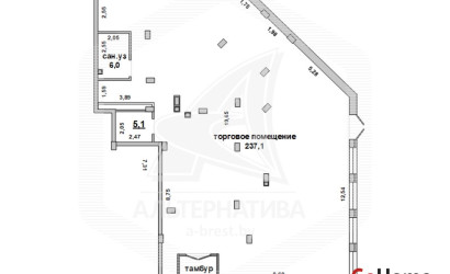 Аренда торгового помещения, Брест, Вулька,  252.5 кв.м.. Фото 1