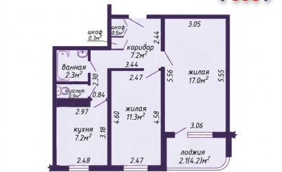 Купить 2-комнатную квартиру, Минск, Руссиянова ул., 10(Первомайский район). Фото 2
