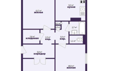 Купить 4-комнатную квартиру, Минск, Киреева ул., 11. Фото 27