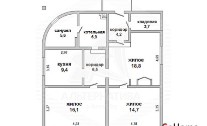 Купить дом, Щебрин, Тельминский с/с, 11.65 соток. Фото 9