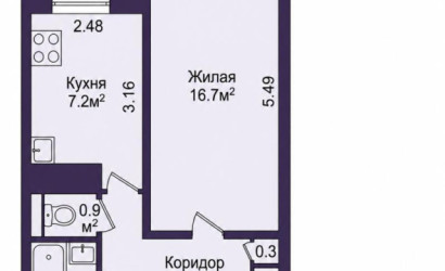 Купить 1-комнатную квартиру, Минск, Алтайская ул., 102/3 (Заводской район). Фото 2