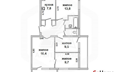 Купить 4-комнатную квартиру, Брест, Центр, ул. Карла Маркса. Фото 14