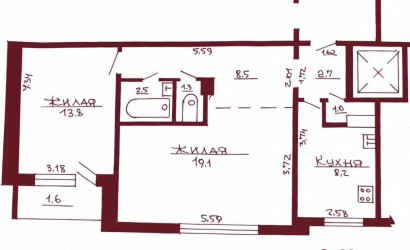 Купить 2-комнатную квартиру, Гродно, Репина, 33. Фото 12