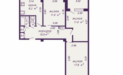 Купить 3-комнатную квартиру, Минск, Глебки ул., 12 (Фрунзенский район). Фото 27