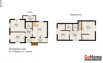 Купить коттедж, Слободка, Горная ул., 25 соток. Фото 1