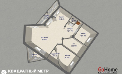 Купить 3-комнатную квартиру, Минск, Победителей просп., 57(Центральный район). Фото 37