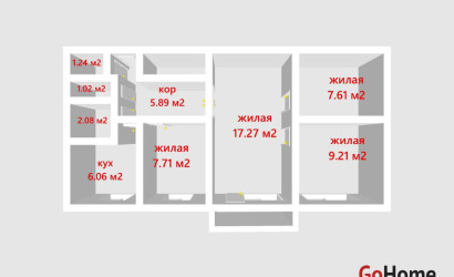 Купить 4-комнатную квартиру, Минск, Калиновского ул., 53/2(Первомайский район). Фото 12