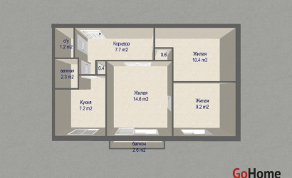 Купить 3-комнатную квартиру, Минск, Цнянская ул., 11 (Советский район). Фото 10