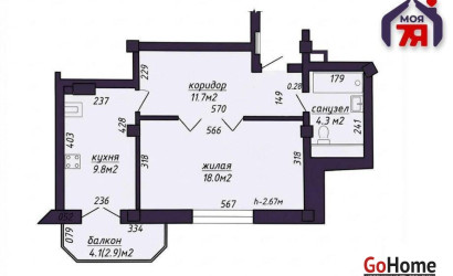 Купить 1-комнатную квартиру, Минск, Ротмистрова ул., 60 (Заводской район). Фото 17