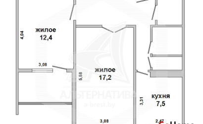 Купить 2-комнатную квартиру, Брест, Дубровка, ул. Дубровская. Фото 19