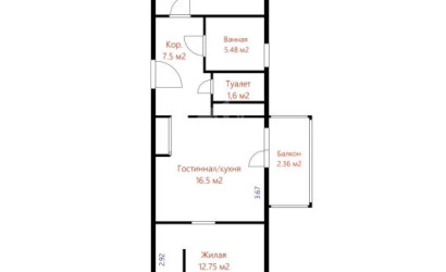 Купить 2-комнатную квартиру, Минск, Восточная ул., 125 (Советский район). Фото 23