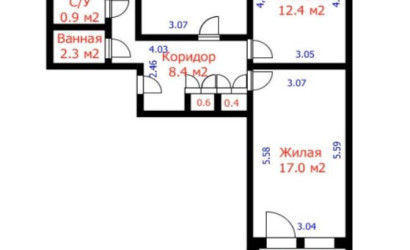 Купить 3-комнатную квартиру, Минск, Нестерова ул., 82 (Заводской район). Фото 13
