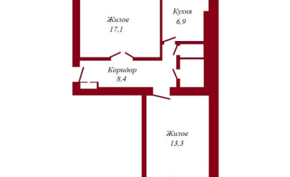 Купить 2-комнатную квартиру, Галево, Юная, 4. Фото 3