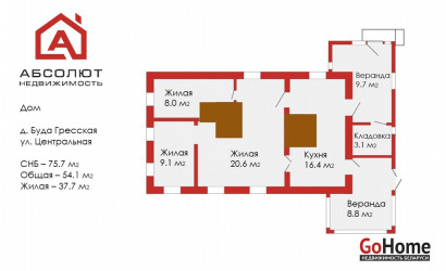 Купить дом, Буда Гресская, Центральная, 24.54 соток. Фото 18