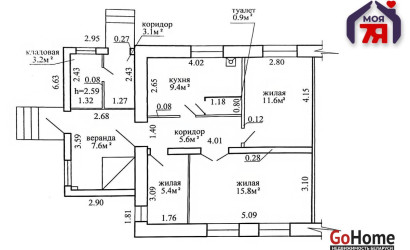 Купить 3-комнатную квартиру, Кривое Село, Первомайская ул.. Фото 19