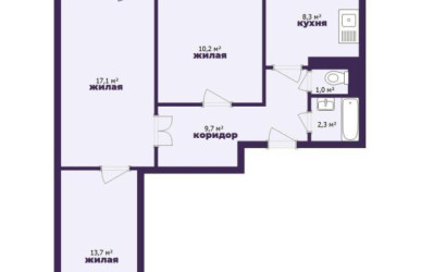 Купить 3-комнатную квартиру, Слуцк, Зеленая ул., 9. Фото 28