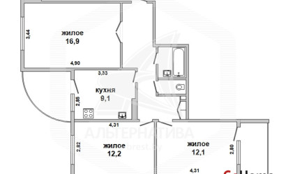 Купить 3-комнатную квартиру, Брест, Восток, ул. Орловская. Фото 1