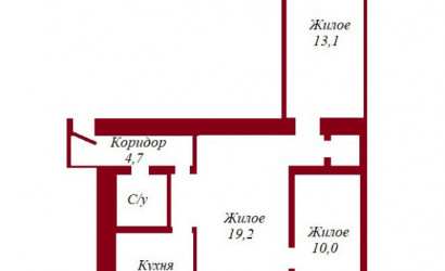 Купить 3-комнатную квартиру, Пинск, Кирова, 44. Фото 10