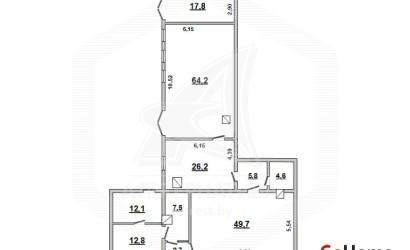 Продажа квартиры под офис, Закий,  203.4 кв.м.. Фото 1
