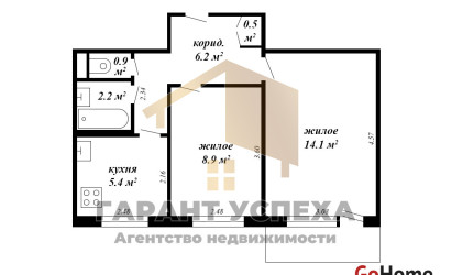 Купить 2-комнатную квартиру, Брест, ул. Янки Купалы, д. . Фото 10