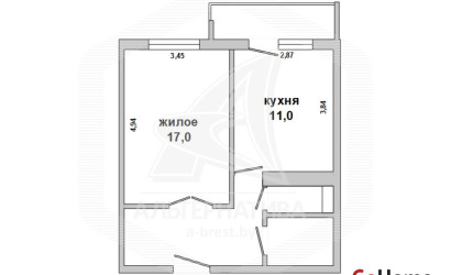Купить 1-комнатную квартиру, Брест, Лт. рябцева, ул. Лейтенанта Рябцева. Фото 13
