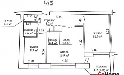 Купить 2-комнатную квартиру, Барановичи, Советская, 100. Фото 3