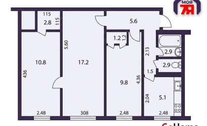 Купить 3-комнатную квартиру, Солигорск, Ленинского Комсомола ул., 27. Фото 13