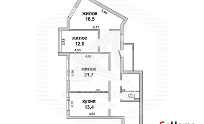 Купить 3-комнатную квартиру, Брест, Центр, ул. Зубачева. Фото 25