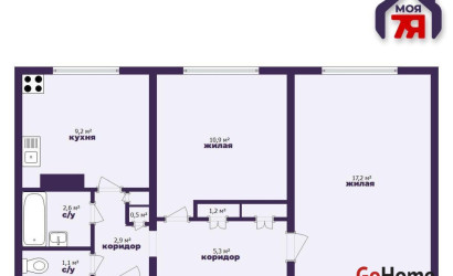 Купить 2-комнатную квартиру, Лесной, Троицкая ул., 18. Фото 17