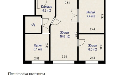 Купить 3-комнатную квартиру, Минск, просп. Независимости, д. 52 (Советский район). Фото 19